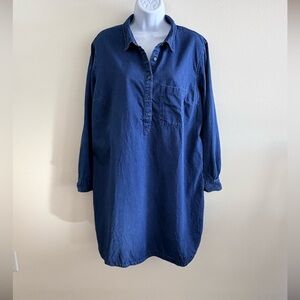 Old Navy denim popover mini dress, size XL